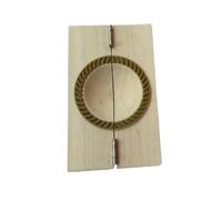 Wooden Dumpling Press Tool Home Kicthen Mould Dumplings Special Tool Dumpling Wood Press Wrappers Maker Dough Presser(8.5cm)