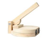 Wooden Dumpling Press Tool Manual Tortilla Presser Smooth Flour Machine Wood Dumpling Wrapper(Color2)