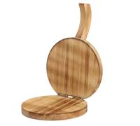 Wooden Dumpling Press Tool Solid Wood Dough Press Tool Quick Easy Dumpling Skin Presser Home Wrapper Making Mold Kitchen Pastry Baking Tools(A2 Rotundity)