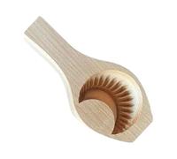 Wooden Dumpling Press Tool Wooden Mooncake Mold Cookie Presses Stamp Baking Dumpling Embossing Craft Decorating Tool Cake for Home(Color 1)