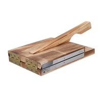 Wooden Dumpling Skin Maker Press Tool for Pie Rounds and Dough | Manual Dough Presser, Reusable Kitchen Helper, Simple Operation, Precision Wrapper Making, Easy Care