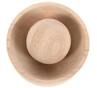 Wooden Dumpling Skin Press Tool for Consistent Size Kitchen Use | Manual Wrapper Maker, Multipurpose Beige Wood Design, Comfortable to Hold Maintenance, for Ravioli Wontons Pastries