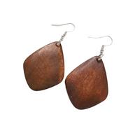Wooden Earrings Geometric Designs Lightweight and Comfortable Great for Enhancing Fall and Winter Fashion Styles Lightweight Wood Earrings