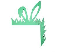Wooden Easter Bunny Door Frame Corner Decoration, Rabbit Design for Home with Boxwood Material to Enhance Festive Door and Wall Spaces (3)
