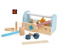 Wooden Eco Friendly My First Tool Box Childrens Kids Construction Tool Kit - New