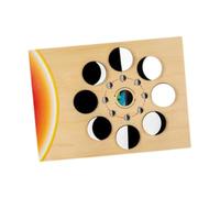 ＡＷＨＡＯ Wooden Educational Game, Preschool Puzzle Matching Activity for Children, Moon phases