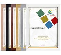 Wooden Effect Flat Photo Picture Frame A1 A2 A3 A4 Poster Frame (Silver 70cm x 50cm)