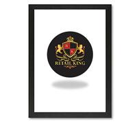 Wooden Effect Picture Frames - Poster Frame - Photo Frame with Clear Perspex Sheet & Wall Mounted Hook (Black, A1-84 cm x 59.4 cm)