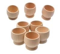 Wooden Egg Cups 8 Egg Cups Boiled Egg Holder Easter Decor Egg Cup Set