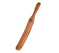 Wooden Egg Flipper, Chef Aid Wooden, Spurtle With Hanging Hole, Ideal For Use With Non-Stick Cookware, Beige