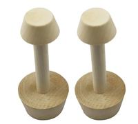 Wooden Egg Tart Pusher Double Side Tamper for Pastry Making | Large and Small Ends, Smooth Polished Surface, Hand-friendly Grip, DIY Home Use for Mini Tart Pans