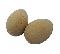 Wooden Eggs solid decoupage plain clean craft decorate beech wood 46x30mm - The size of the Quail Egg or Small Chicken (5)