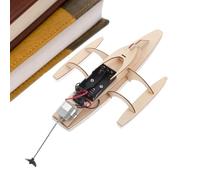 Wooden Electric Boat Model Kit - DIY STEM Science Experiment For Kids 6-14, Motorized 3D Wood Puzzle, Paintable Educational Craft For Boys & Girls, Creative Birthday Gift | Indoor & Outdoor Fun