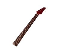 Wooden Electric Guitar Headstock 24 Frets Guitar Necks with Fretboard Guitars Accessories for Great Sound Stability Large Headstock Fingerboard Replacement Part