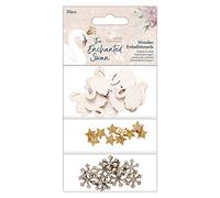 Wooden Embellishments (30Pcs) - The Enchanted Swan