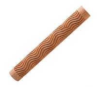 Wooden Embossed Rolling Pin,Flower Patterned Embossing Engraved Rolling Pin,DIY Tool 3D Wooden Roller Baking Kneading Tool for Cookies Pastry Decorative(Curve)