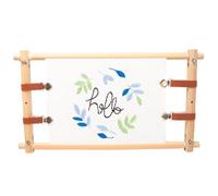 Wooden Embroidery Frame - Multifunctional Detachable Tapestry Hoop Stand, Adjustable Needlework Sewing Support-Tool | Cross Stitchz Embroidery Batik Painting Craft Use, Home DIY Textile Art Setup
