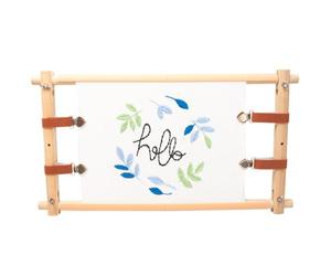 Wooden Embroidery Frame - Multifunctional Detachable Tapestry Hoop Stand, Adjustable Needlework Sewing Support-Tool | Cross Stitchz Embroidery Batik Painting Craft Use, Home DIY Textile Art