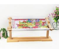 Wooden Embroidery Stand, Embroidery Frames and Stands, Adjustable Cross Frames and Stands, Desktop Rotating Embroidery Kit Lap Frame, Hands Free Embroidery Hoop for Art Craft Sewing