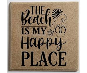 Wooden Engraved Funny Beach Hut Quote Coasters, Beach Quote Funny Coasters, Image 6