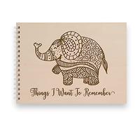 Wooden Engraved Scrapbook | Things I Want To Remember | Memory Photo Book (A4)