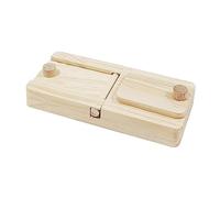 Wooden Enrichment Foraging Toy Chew Toys Interactive for Gerbil Rabbit Type A