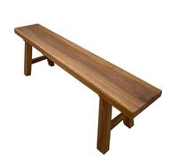 Wooden Entryway Bench, 31.5 Inch Narrow Solid Elm Wood Indoor Bench, Rustic Asian Style Shoe Bench For Bedroom End Of Bed, Hallway, Dining Room One Color 80 * 26 * 45cm/31.5 * 10.2 * 17.7in