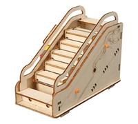 Wooden Escalator Template - Hand Written Puzzle Kit for Teens & Boys | Scientific Experimental Toy for Girls Boys STEM Learning | Wooden Assembly Toy