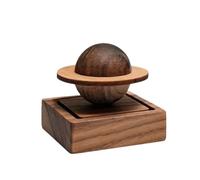 Wooden Essential Oil Diffuser - Waterless Aromatherapy Sphere Design, Natural Home Decor, Long-Lasting Scent, Zen Desktop Decor for Home Office