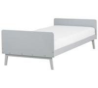 Bed Pine Wood BONNAC 90 x 200 cm (EU Single) Grey