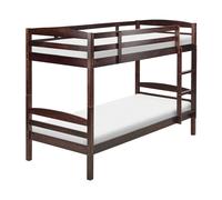 Wooden EU Single Size Bunk Bed Dark REGAT