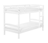 Beliani Bunk Bed Wood Regat 90 X 200 Cm (Eu Single) White