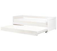 Wooden EU Single Trundle Bed 90 x 200 cm White GRAVELINES