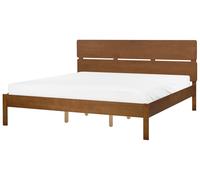 Bed Wood BOISSET 180 x 200 cm (EU Super King) Dark Brown