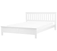 Wooden EU Super King Size Bed White MAYENNE