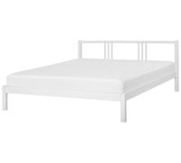 Wooden EU Super King Size Bed White VANNES
