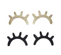 Wooden Eyelash Wall Sticker for 2 Pairs Nursery Room Party Decor