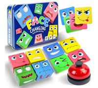 Wooden Face Changing Magic Cube Game
