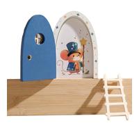 Wooden Fairy Door,Wood Fairy Garden Door Set | Home Decoration for Window School Room Office Dormitory Thanksgiving Christmas Decoration