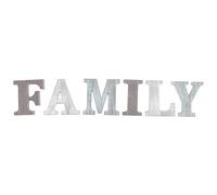 Wooden Family Letters, Rustic Freestanding Wooden Letter Ornaments for Home Decoration, 5-Piece Set, Wood for Living Room, Shelf, or Kitchen Display