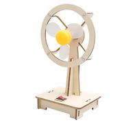 Wooden Fan Model - Educational Kit, Handmade Desk Fan Toy | Interactive Assembly Craft, Safe Building Toy, Creative Learning Project For Over 7 Years Old, Primary School Science, STEM Activities