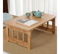 Wooden Farmhouse Coffee Table,Side Table Coffee Table,Table Wooden Low Rectangle,Wood Coffee Table,Retro Central Table,Easy Assembly,for Home Office or Living Room Reception Room.(Wood color,120x48x31