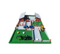 Wooden Farmyard Play Set - Kids Farm Toy, Wooden Animal Playset, Toddler Farmyard Gift, Farm Toys, Wooden Toys Compatible with 1:32 scale