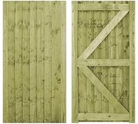Wooden Featheredge Arched Garden Gate Pedestrian Gate Wooden Pressure Treated 6ft 180cm, (180cm High x 105cm Wide x 6cm Deep)