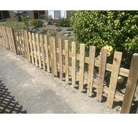 Wooden Fence Panels Pack of 2 Rustic 91 x 152 cm, 3ft x 5ft Handmade, Treated Wood, Pre-Assembled
