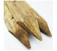 Wooden Fence Posts 6 x 1.8m (6ft) tall x 100mm (4") Diameter Half Round Pressure Treated, fencing wood