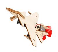 Wooden Fighter Model Set Hands on Assembly Science Learning Toy Physics Teaching Tool for Kid Room Decoration Toy