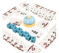 Wooden Figures Building Blocks | Counting Educational Toys,Calculation Board Game Flash Cards - For Kids Boys Girls Preschool Home Travel Classroom Homeschooling Birthday Christmas Holiday
