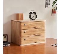 Wooden File Organizer Cabinet with Lockable Drawers, Tiered Desktop Storage Box for Office Supplies and Document Organization, Versatile 1 to 4 Tier Design
