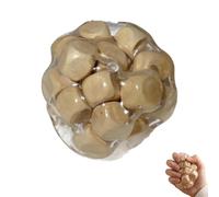 Wooden Filled Stress Cube, Shapeable Textured Squeeze Toy, Portable Anxiety Relief Sensory Fidget Ball, Compact Travel Calming Plaything for Daily Relaxation and Mood Adjustment (1pc)
